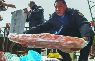 贵州查获350余吨、冷冻肉