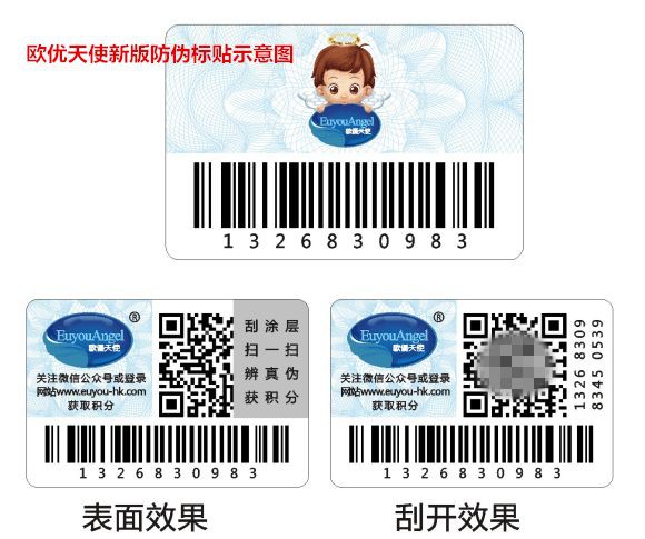 关于欧优天使新版防伪码查询使用说明