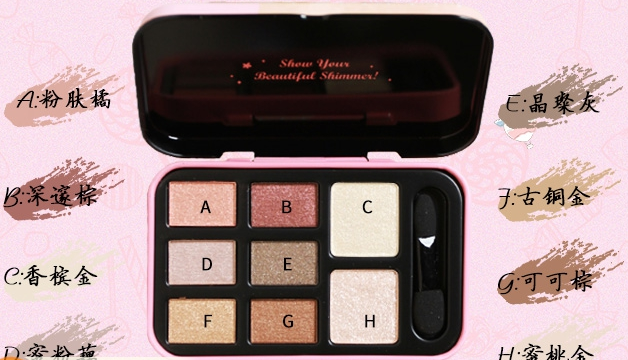 化妆品Solone缤纷乐园8色眼彩盒真假验证方法