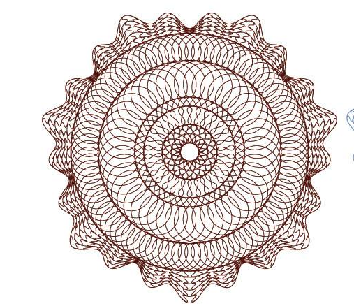 灰色团花防伪技术