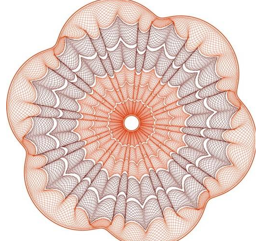 防伪标签印刷团花技术